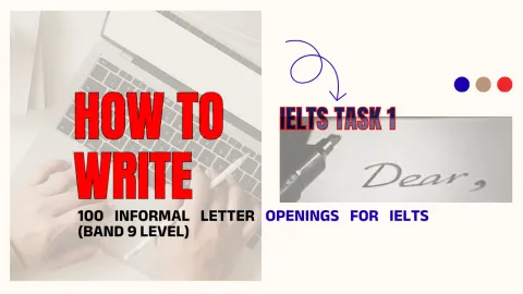100 Informal Letter Openings for IELTS (Band 9 Level)