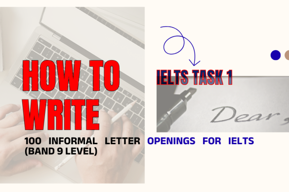 100 Informal Letter Openings for IELTS (Band 9 Level)