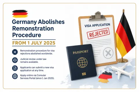 Germany Abolishes Visa Remonstration Procedure from 1 July 2025: What Visa Applicants Need to Know