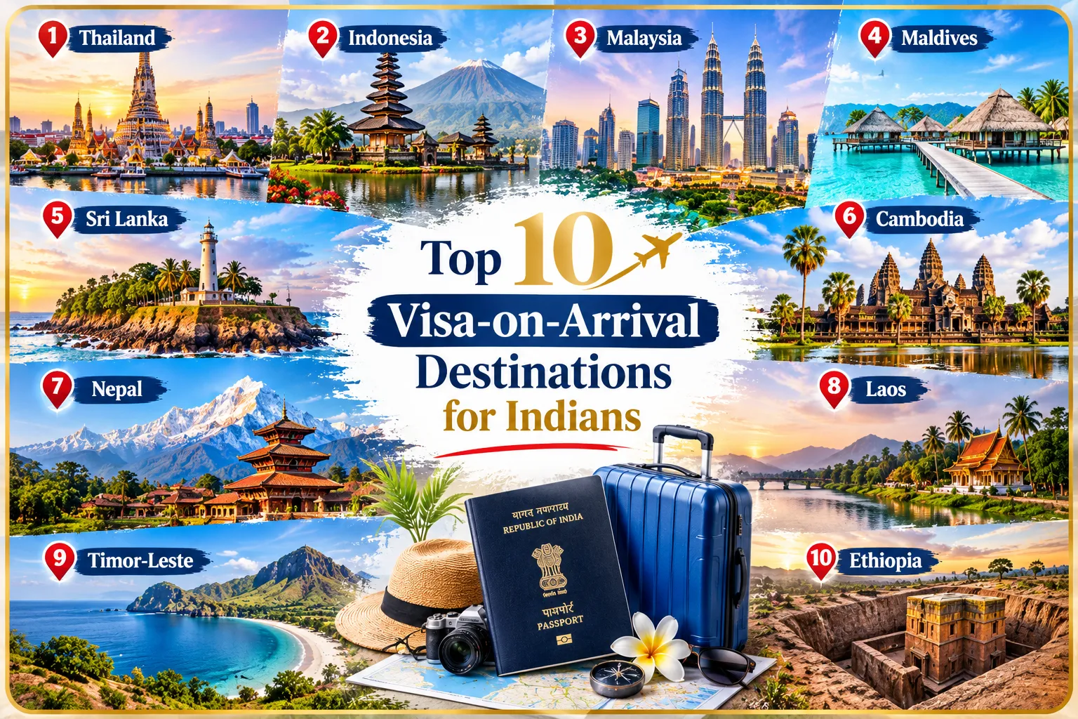 Top Visa on Arrival Destinations for Indians: Top 10 Places