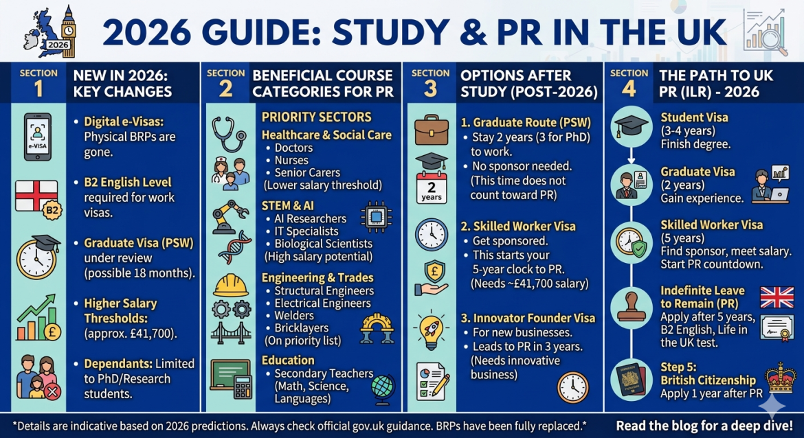The 2026 Guide to Studying in the UK: Courses, Careers, and the New Path to PR